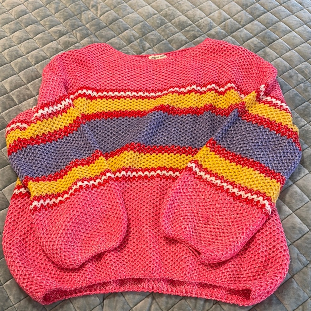 Colorful Striped Women's Sweater
